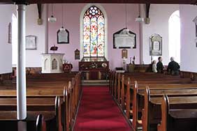 Inside Clogh Church